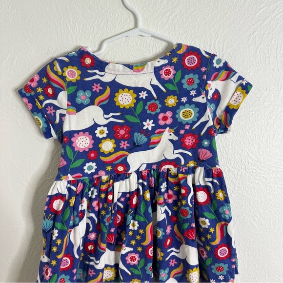 Mini Boden Multicolor Unicorn and Floral Dress size 4/5 - Picture 9 of 12